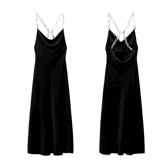 Zara Chain Strap Slip Dress - Picture 5 of 5